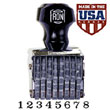 Pullman PN1-8 Number Stamp PULLMAN_PN1-8